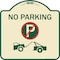 Signmission No Parking No Parking and Tow Truck Heavy-Gauge Aluminum Sign, 18" x 18", TG-1818-23818 A-DES-TG-1818-23818 - alternate 1